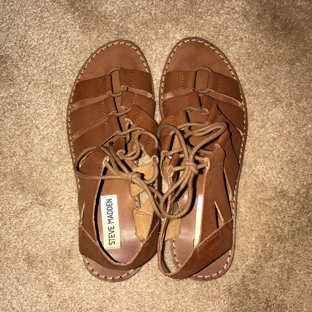 Steve Madden lace up sandals!